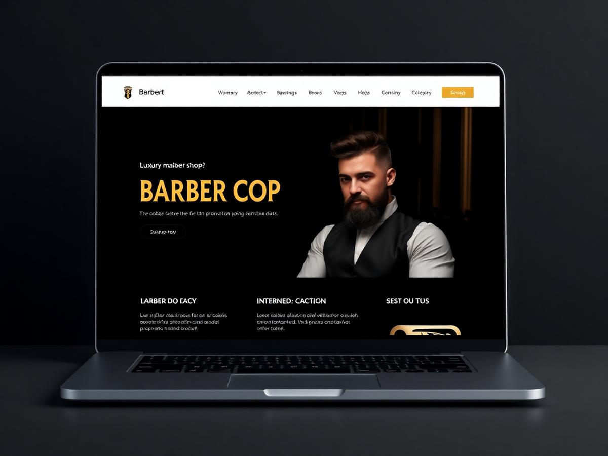 The Blade & Barrel website mockup